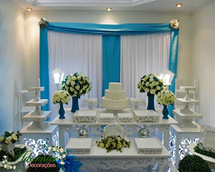 Decoração 15 Anos Azul Tiffany