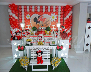 Decoração Minnie Vermelha